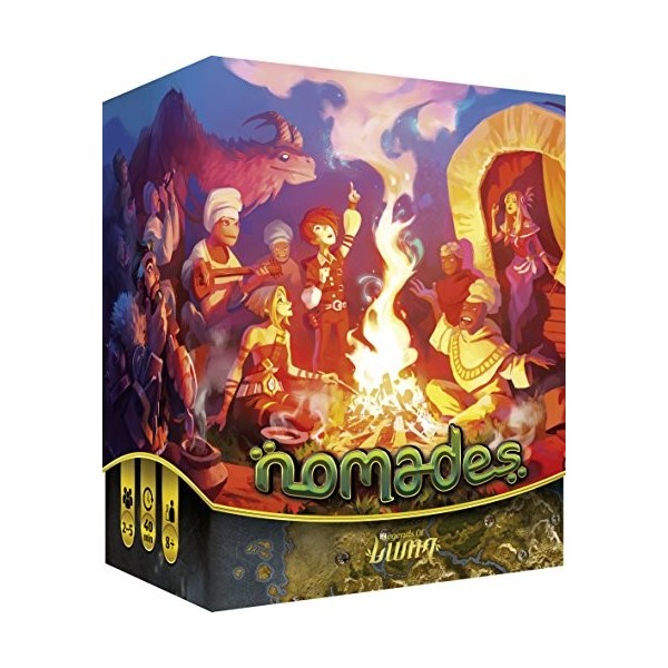 Asmodee- Nomades Jeu de Société, LUNOM01FR, Multicolore