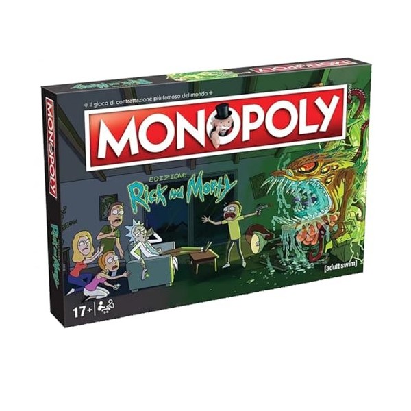 Winning Moves - Rick and Morty Monopoly Italian Edition, 036504