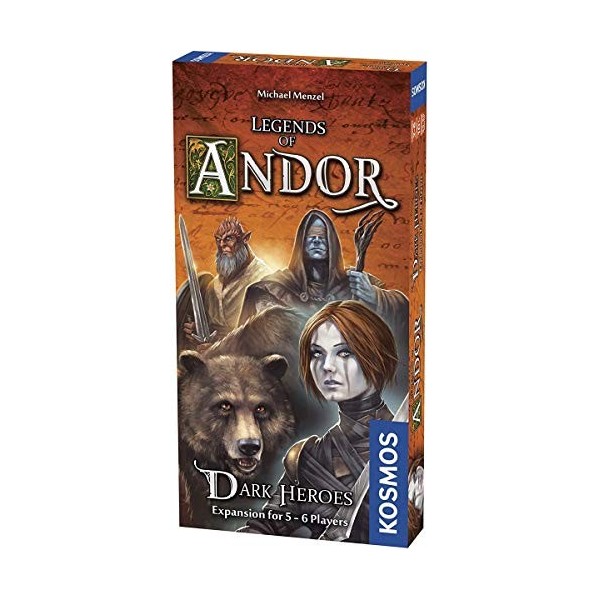 Thames & Kosmos, 692841, Legends of Andor: Dark Heroes Expansion , Compatible with Part 1 & 3, Cooperative Board Game, 2-6 P