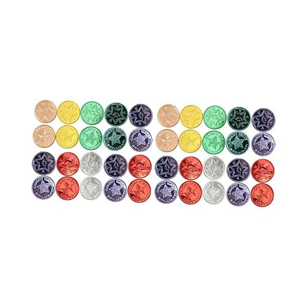 Toyvian 300 Pièces Jouet De Maquillage Jouet Pirate Ensembles De Jeux pour Enfants Pièce en Plastique Accessoires De Fête De 