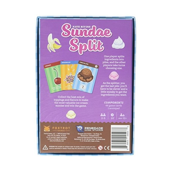 Renegade Game Studios RGS00593 – Sundae Split