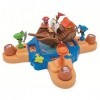 Splash Toys Alabordage - Jeu daction - Les Pirates veulent Voler Toutes Les Pièces D’Or Cachées dans Le Coffre au Trésor !