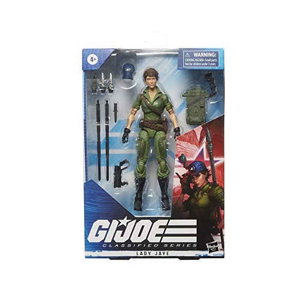 G.I. Joe Classified Series, Figurine Lady Jaye 25 à Collectionner, Accessoires Multiples et Emballage spécial