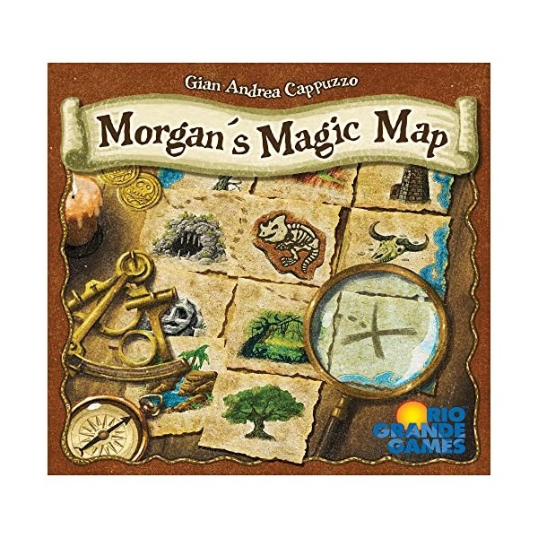 Morgans Magic Map – Jeu de placement de tuiles, chasse au trésor de carte des pirates, plateau de jeu modulaire, jeux Rio Gr
