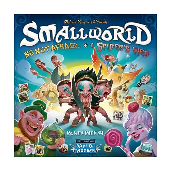 Days of Wonder , Small World Race Collection: Be Not Afraid & A Spider Web, Board Game, Ages 8+, 2-5 Players, 40-90 Minutes P