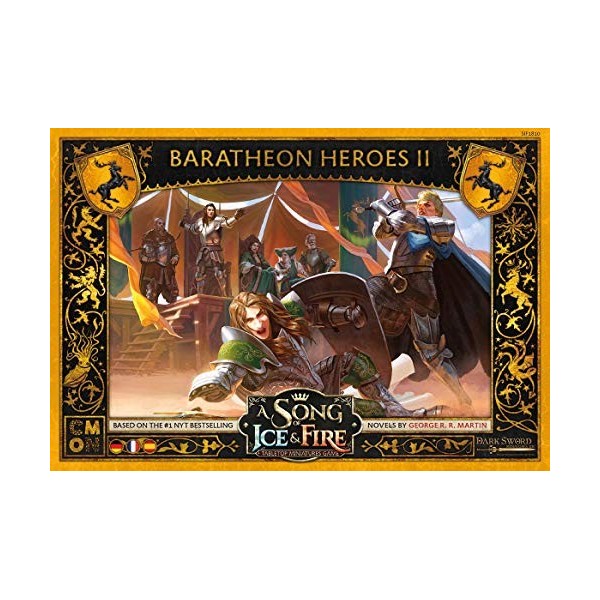 CMON A Song of Ice & Fire – Heroes of Haus Baratheon II, Expansion, Tabletop, Allemand CMND0129 Multicolore