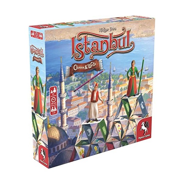 Pegasus Spiele- Istanbul – Choose & Write Jeux de Cartes, 55114G