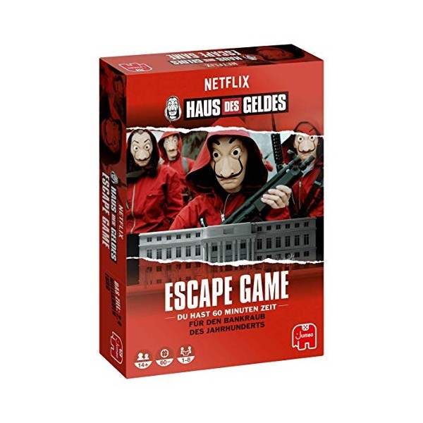 Jumbo Spiele Maison des Geldes - Le Jeu Escape Game de la série - Jeu Escape Room à partir de 14 Ans.