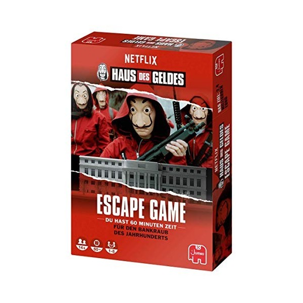 Jumbo Spiele Maison des Geldes - Le Jeu Escape Game de la série - Jeu Escape Room à partir de 14 Ans.