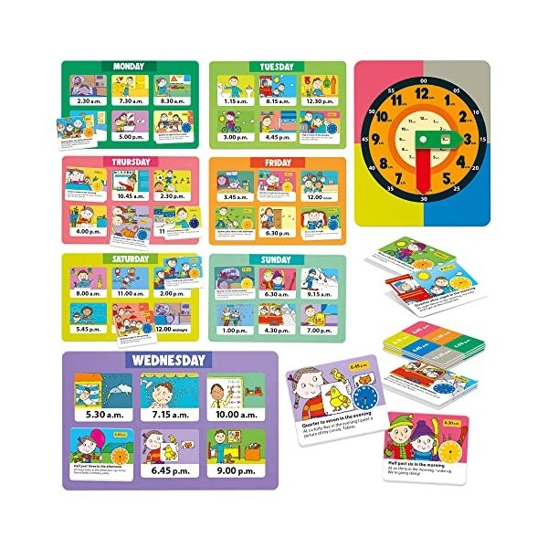 Headu EN22786 What Time is It Jeu éducatif Multicolore