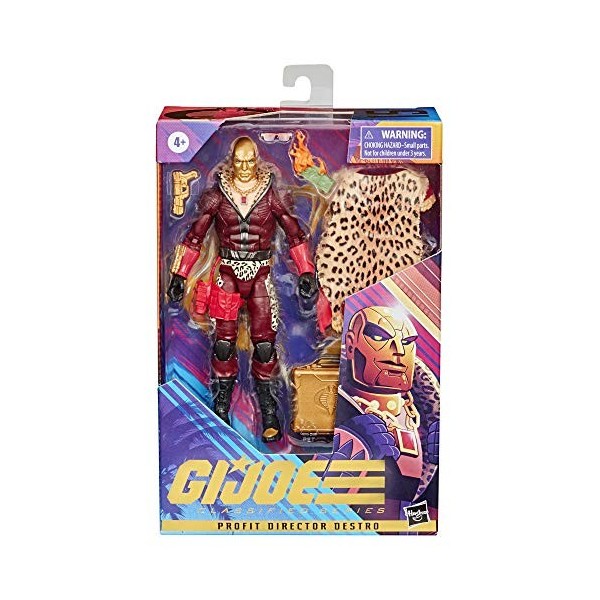 G.I. Joe Classified Series Profit Director Destro Action Figure 15 Premium Toy Multi Accessories Échelle 15 cm avec Emballage