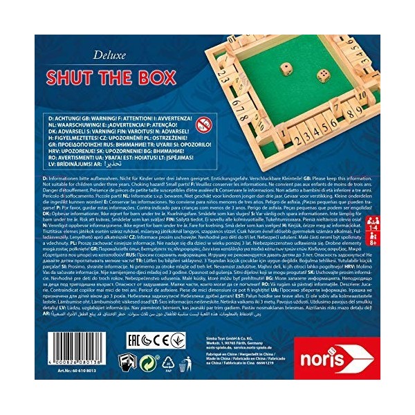 Deluxe - 606108013 - Jeu classique - Fermez la boîte