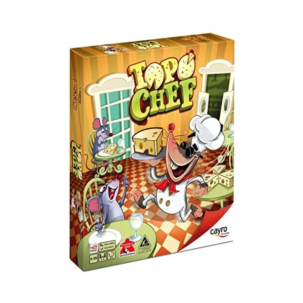 Cayro - Topo Chef - Jeu de société pour Enfants - Développement des compétences cognitives - Apprendre à Cuisiner en Jouant -