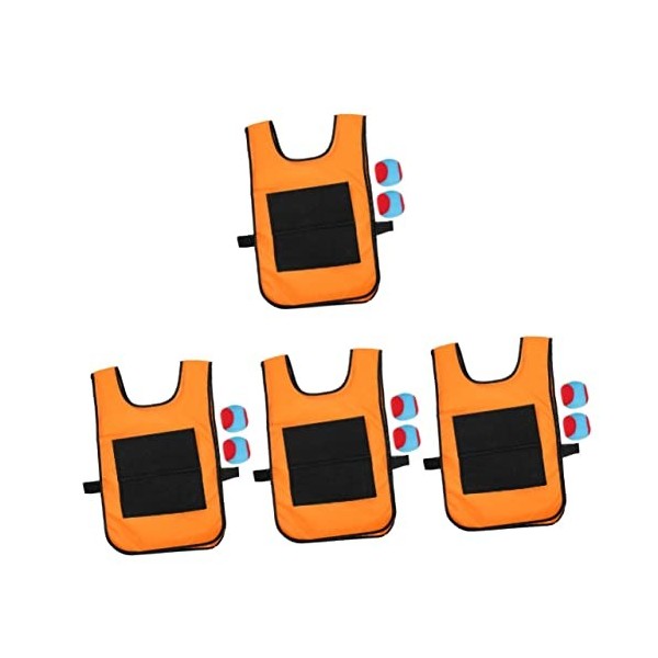 Operitacx 4 Ensembles Jouets Cibles Collants Pour Les Enfants Balles De Jeu En Plein Air Costume De Balles Collantes Jouets D