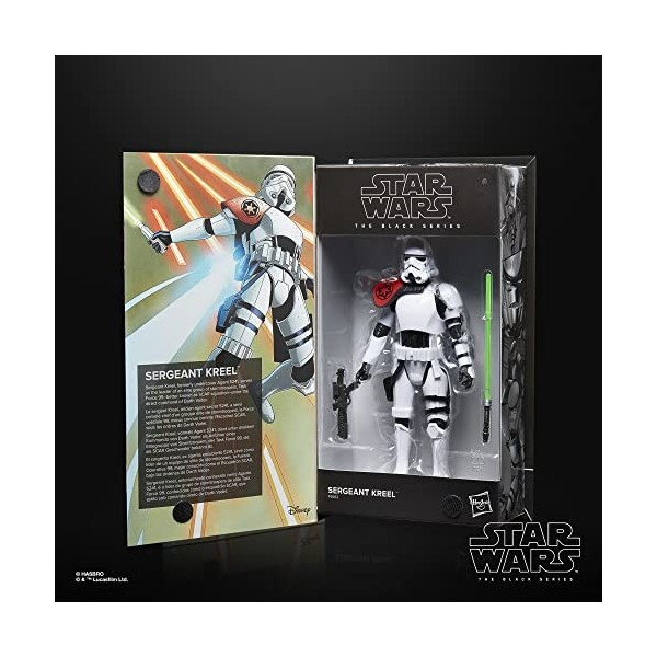 Star Wars The Black Series, Sergeant Kreel, Figurine de Collection de 15 cm, BD, à partir de 4 Ans