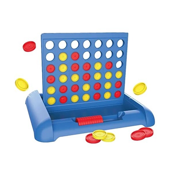 lencyotool 5 Pcs 4 dans Une rangée Jeu - société Jouets pour Enfants,Tables Jeu Ensemble Voyage Convivial Mallette Rangement 