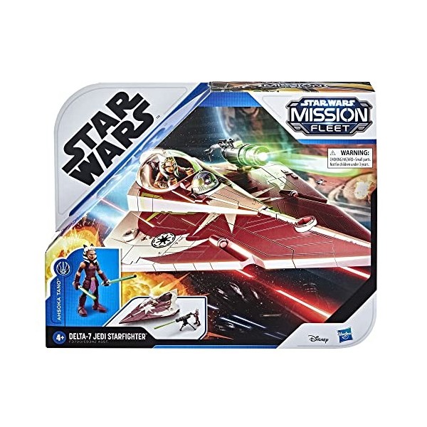 Star Wars Mission Fleet Ahsoka Tano Delta-7 Jedi Starfighter Figure and Vehicle