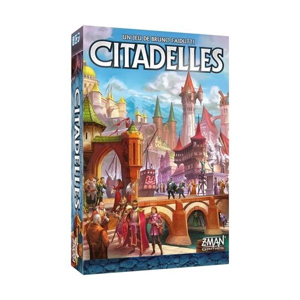 Asmodee - Z-Man Games - Citadelles : 4e Édition - Jeux de société - Jeux de Cartes - Jeux de Bluff et de stratégie - Jeux Adu