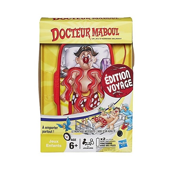 Hasbro - 291891010 - Jeu de Société - Docteur Maboul - Édition Voyage