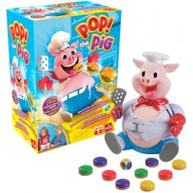 Goliath Games Pop The Pig : Jeux pour Enfants Encore Plus Grands et Meilleurs | pour 2 à 6 Joueurs | À partir de 4 Ans