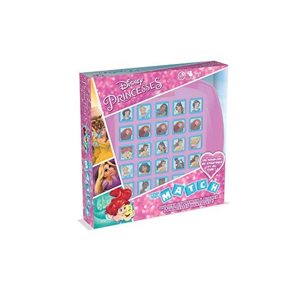 Match DISNEY PRINCESSES-Jeu de société-Version française, 0597, Rose