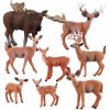 6 Pièces Figurine danimaux de la Forêt, Animaux Forêt Jouet, Figurines danimaux du Bois, Figurine Jungle Animaux, Animaux d