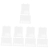 Toyvian 6 Pièces Compartiment De Rangement Transparent Diviseur Organisateur Conteneur De Jetons De Poker Conteneur Organisat