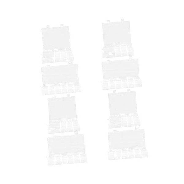 Toyvian 6 Pièces Compartiment De Rangement Transparent Diviseur Organisateur Conteneur De Jetons De Poker Conteneur Organisat