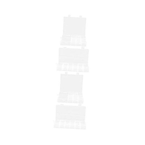 Toyvian 6 Pièces Compartiment De Rangement Transparent Diviseur Organisateur Conteneur De Jetons De Poker Conteneur Organisat