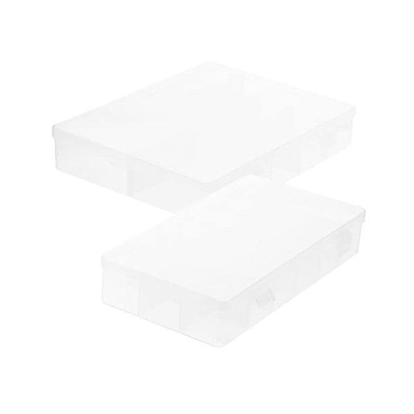 Toyvian 6 Pièces Compartiment De Rangement Transparent Diviseur Organisateur Conteneur De Jetons De Poker Conteneur Organisat