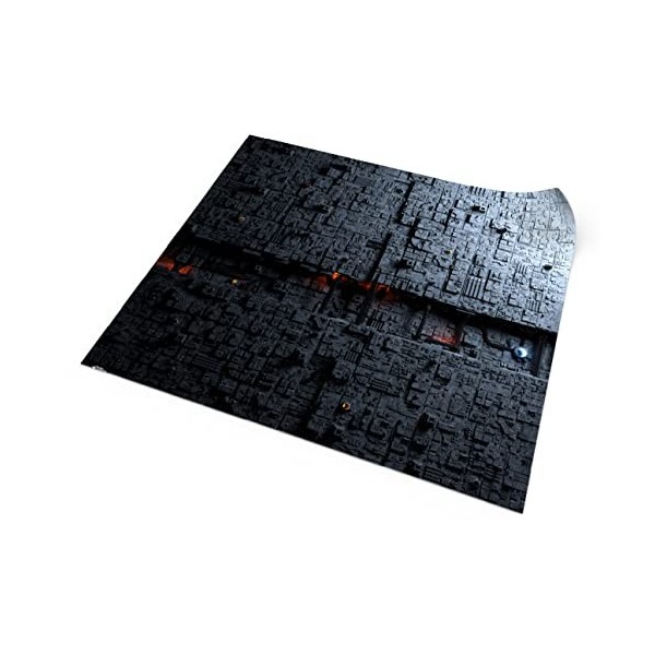 PLAYMATS- Halo: Fleet Wars Bataille, Jeu, Tapis en Caoutchouc, A033-R-halo, Its Not A Moon, 36" x 36" / 91,5 cm x 91,5 cm