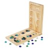 Oshhni Mancala Jeu de société en bois durable Améliore les compétences de planification avec des pierres à partir de 7 ans Je