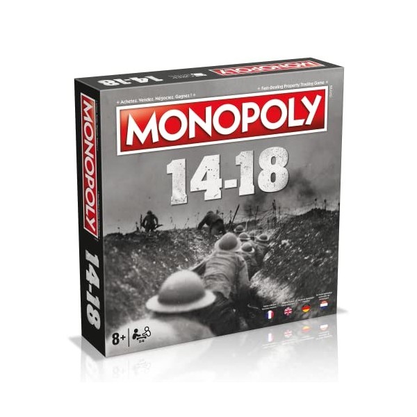 WINNING MOVES - MONOPOLY 14-18 - Jeu de société - Jeu de Plateau - Version française