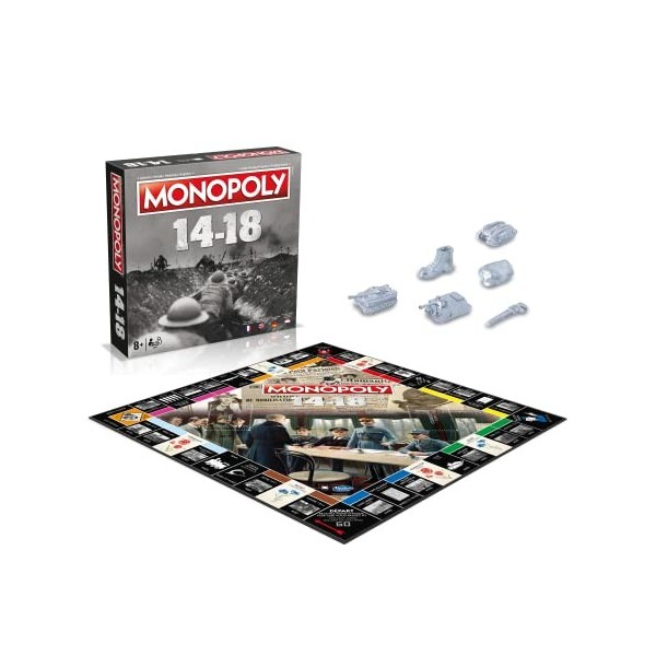 WINNING MOVES - MONOPOLY 14-18 - Jeu de société - Jeu de Plateau - Version française