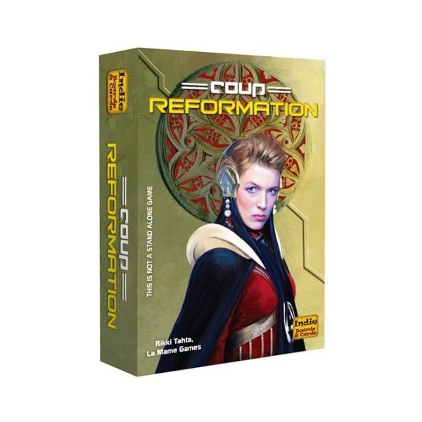 Indie Boards & Cards IBCCOR2 Coup Reformation 2nd Edition Expansion Card Game, Multicolor, 3.18 x 10.16 x 15.24 cm