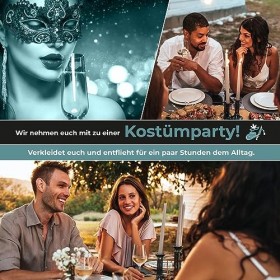 Jeu de Crimée - Dîner de Crimée pour la maison pour 4 personnes : en costume - Champagne et un cadavre