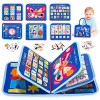 LITTLEJSY 5 Couches Jouets Enfants 1 an Licorne Conseil Montessori filles Sirène Jeux éducatifs DIY sensoriels Busy Board Cad