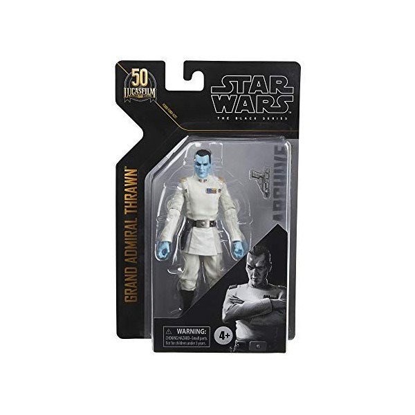 Star Wars The Black Series Archive Grand Amiral Thrawn Toy 15 cm Figurine de Collection Rebelels Jouets pour Enfants à partir