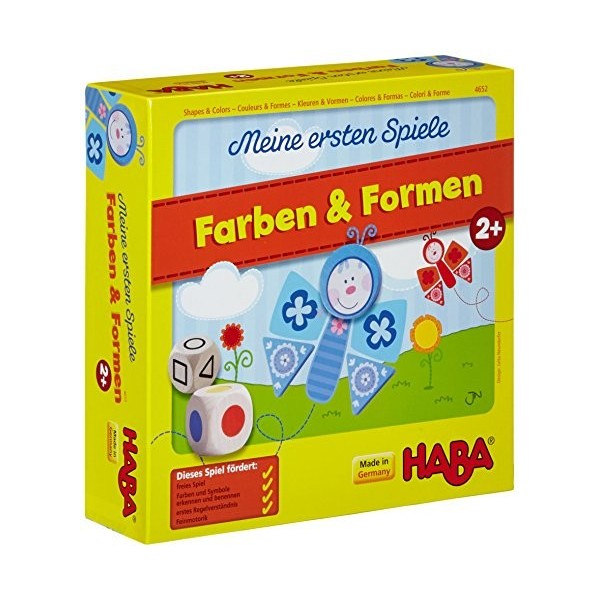 HABA 4652 My Very First Games- Shapes & Colours- A colourful game collection for 1-3 players age 2+, English instructions Ma