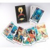 Tarot of The Divine - Jeu de cartes de tarot rêveur et mystique avec guide et chiffon de tarot