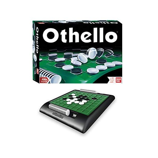Bandai Othello société-Jeu de stratégie et de réflexion-2 joueurs-15/20min-dès 7 ans-MH80048, MH80048