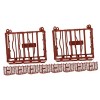 Toyvian 25 Pièces Jouets Stables Petite Cage en Plastique pour Animaux Cages Animaux De La Ferme Clôture De Mini Jouets Modèl