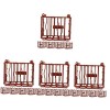 Toyvian 25 Pièces Jouets Stables Petite Cage en Plastique pour Animaux Cages Animaux De La Ferme Clôture De Mini Jouets Modèl