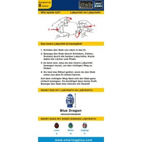 Asmodee - Smart Egg 2 Couches Blue Dragon - Jeu Familial - Jeu énigmes - 1 Joueur - À partir de 8 Ans - 10 Minutes de Temps d