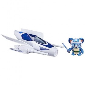 Star Wars Pilote Jedi Nubs, Figurine avec Vaisseau, échelle 10 cm, Jouets pour Enfants