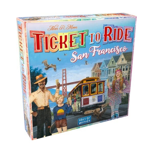 Ticket to Ride San Francisco - FR - Jeu de société - Voyagez-Vous à San Francisco dans Cette édition Urbaine? - 8+ - 2-4 Joue