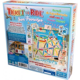 Ticket to Ride San Francisco - FR - Jeu de société - Voyagez-Vous à San Francisco dans Cette édition Urbaine? - 8+ - 2-4 Joue