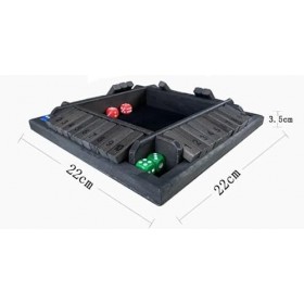 Fafaherr Jeux de Cubes Shut The Box Jeu, fermez la boîte Jeu de Cubes 2-4 Joueurs Jeu de Cubes en Bois avec 8 Cubes brettspie