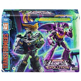 Transformers Generations Legacy Evolution Rise of Tyranny, Pack de 2&nbsp;Figurines Miner Megatron et Senator Ratbat Classe Voyage
