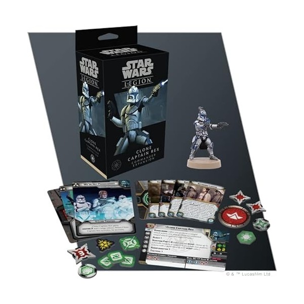 Atomic Mass Games , Star Wars Legion: Galactic Republic Expansions: Captain Rex , Unit Expansion , Miniatures Game , Ages 14+